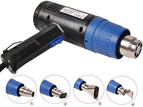 Heat Gun Hot Air Temperature+4 Nozzles Power Tool 1500 W
