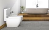 AAN Square Toilet Seat Soft Close with Top Fixing Quick Release Hinges 42L x view 2