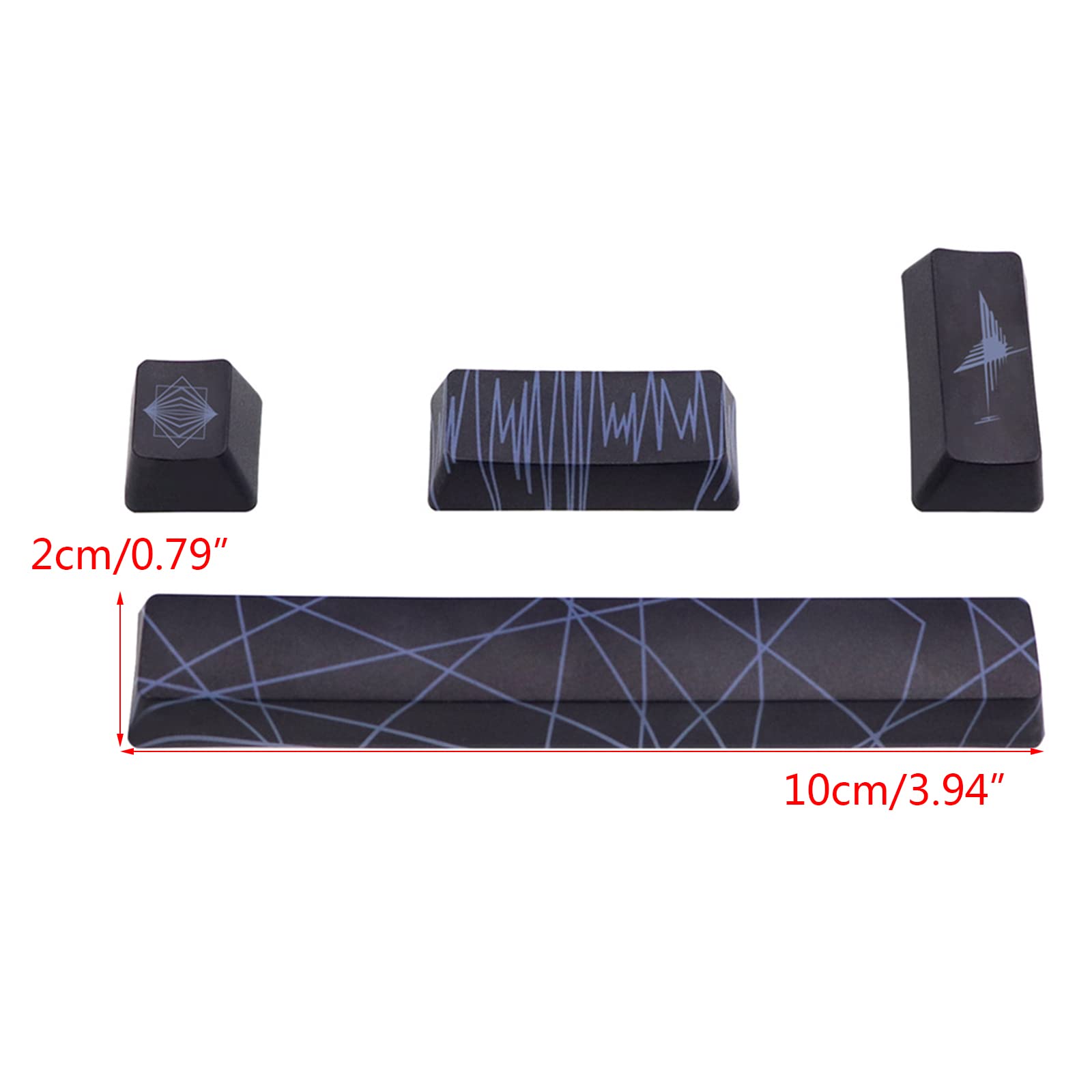 Mua 4 Keycaps Set Keyboard Custom Keycaps 6.25U 5 Side 4 Keys Dye ...