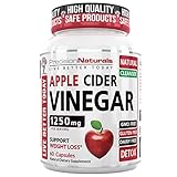Apple Cider Vinegar Capsules Detox Supports Weight Loss Natural Cleanser 60 Pills Non GMO Supplement USA Made Vegan Gluten Free Pure ACV 1250mg Digestion Metabolism & Healthy Blood Sugar Support