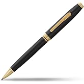 Cross Coventry Black Lacquer, Gold-Tone Ballpoint Pen, Black Ink | Refillable Ballpoint Pen for Smooth Writing, Professional Elegant Accessory, Long-Lasting Use, Desk Essential, Medium Point