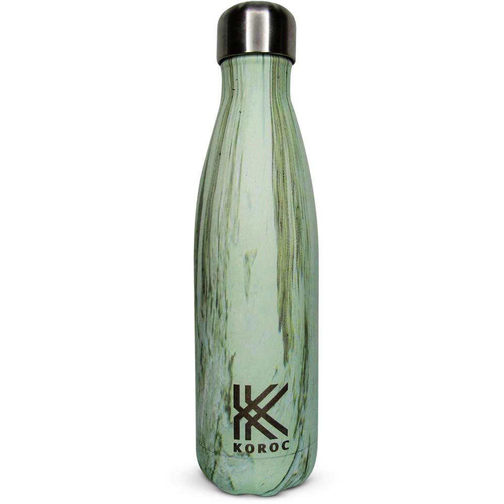 Koroc Bottles | Leak-Proof, No Sweating | BPA-Free Stainless Steel | Reusable Water Bottle | Double Walled Vacuum Insulated | Keeps Cold for 24+ Hrs, Hot for 12 Hrs (500ml, Mint)