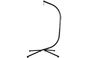 FDW Hammock Chair Stand, Outdoor Solid Steel Heavy Duty Construction for Hanging Hammock, Hanging Stand Max Load 400 LBS Air Porch Swing - 360 Degree Rotation