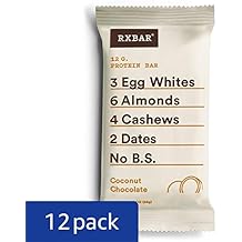 RXBAR Whole Food Protein Bar, Coconut Chocolate, 1.83 Ounce (Pack of 12)