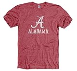 Alabama Crimson Tide Adult Logo Straight Tri-Blend Short Sleeve T-Shirt - Cardinal ,