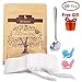 Numola Unbleached Tea Filter Bags with Disposable Drawstring, Tea Bags Empty, Wood Pulp Filter Paper Organic Tea Infuser Bag for Loose Leaf Tea 200 Pcs (3.2'' x 4.2'')