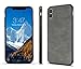 iPhone X Case/iPhone 10 Case Salawat Slim Shock Proof Phone Cover Lightweight Premium PU Leather TPU Bumper PC Protection for iPhone X iPhone 10 5.8inch(Gray)