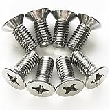 Prime Ave Stainless Steel Brake Disc Rotor Screws For Acura & Honda 936-000-601-40-H (Pack of 8)