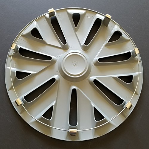 One New Replacement Fits 2010 2011 2012 2013 2014 Volkswagen Jetta Style 16" Wheel Cover Hubcap,7 Double Spoke, Silver, Plastic,Spring Steel Clip - Thumbnail 3