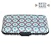 Explore Land Slim Aluminum and ABS RFID Blocking Credit Card Case RFID Shield Travel Wallet with 8 Slots for Bank Debit, ID, ATM, Cards against Scanning (Kaleidoscope)