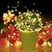 Fairy Lights Battery Operated YIHONG 8 Modes String Lights 39FT Copper Wire 120 LED Starry Lights Firefly Lights Remote Control with Timer for Wedding Halloween Christmas Party Decor (Warm White)