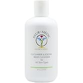 Ayur-Medic Cucumber & Jojoba Bead Cleanser | Light Water-Based Gel for All Skin Types, Gently Removes Makeup, Oil & Impurities 8 oz
