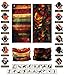VANCROWN Headwear Head Wrap Sport Headband Sweatband 220 Patterns 12 in 1 Magic Scarf 12PCS & 6PCS 12 in 1 (12PCS.Painting)