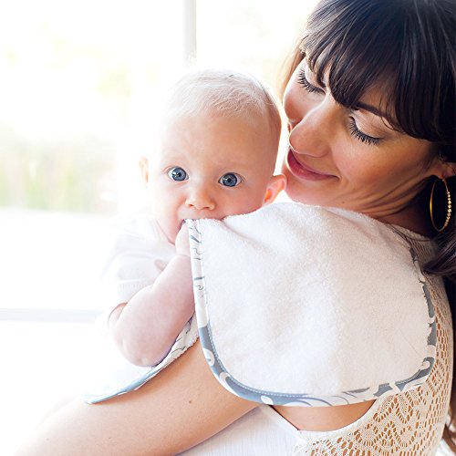 Bebe au Lait Premium Cotton Nursing Essentials Set, Nursing Cover and Burp Cloths Chateau