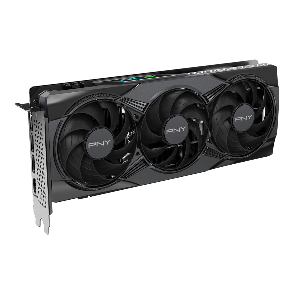 PNY NVIDIA GeForce RTX? 5060 8GB ARGB Overclocked Triple Fan Graphics Card (DLSS 4, PCIe 5.0, HDMI/DP 2.1, 2-Slot, Epic-X? RGB Lighting)
