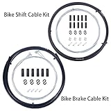 Wolfride Universal Bicycle Bike Shift and Brake Cable Set Bike Cable and Housing Kit