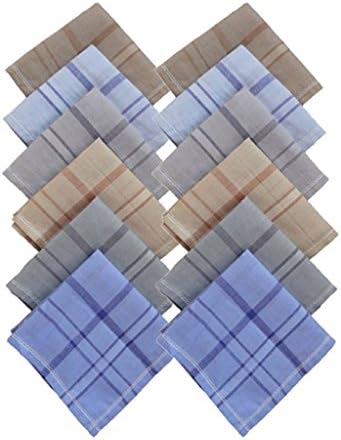S4S Men's 100% Cotton Essential Handkerchiefs