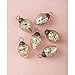 Luna Bazaar Mercury Glass Mini Ornaments (1 to 1.5-Inch, Silver, Marie, Set of 6) - Great Gift Idea, Vintage-Style Decorations for Christmas, Special Occasions, Home Decor and Parties