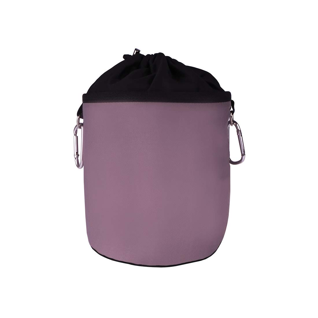 trendfinding Canvas Fabric Clothes Peg Bag with 2 Carabiner Hooks for 200 Pegs, Extra Large and Sturdy, gray, groß, Modern