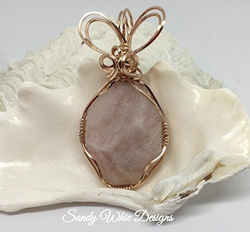Morganite Pendant 14 kt Rose Gold