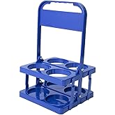 AIYoo Portable Drink Carrier with Handle,Reusable Blue Beer Bottle Coffee Cup Holder,Beer Bottle Drink Caddy for Delivery,4 Holes Cup Holders for Catering Restaurant Travel Car