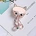 GUAngqi Vintage Pink Cat Brooch Pin Corsage Antique Imitation Opals Animal Brooches For Women Small Pin