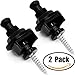 Anwenk Guitar Strap Locks Premium Guitar Straplocks Security Quick Release Strap Locks Strap Retainer System,-Matt Black (Pack of 2)