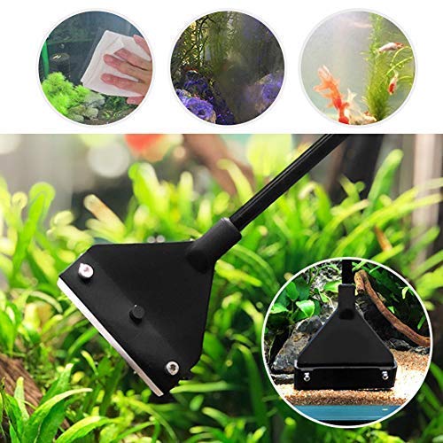 Aquarium Algae Scraper Cleaner Brush Razor Adjustable Handle Length