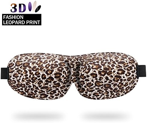 Coshom 3D Sleep Mask Eye Mask - Contoured &amp; Comfortable Sleep Mask with Super Soft Material &amp; Adjustable Strap, Ideal to Travel, Shift Work, Naps and Meditation for Men &amp; Women (brown)