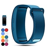 Feskio Samsung Gear Fit 2 Pro/Fit 2 SM-R360 Replacement Watch Band Strap Accessory Soft Silicone Wristband Strap Sport Band Bracelet for Samsung Gear Fit 2 Pro/SM-R360 Smartwatch