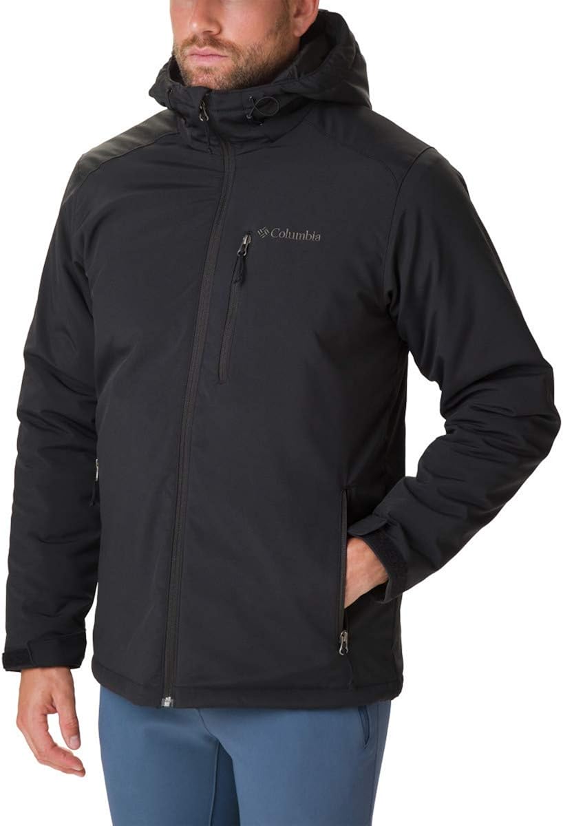 Columbia Men's Gate Racer Softshell Jacket, Black, X-Large: Clothing
