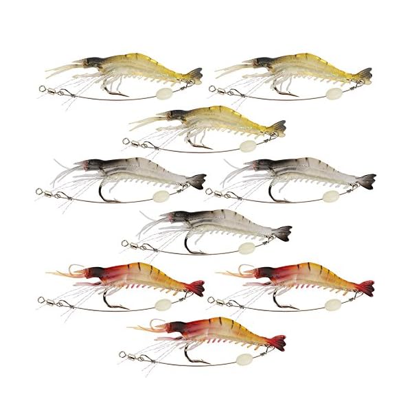Guasslee-10pcslot-85cm-6g-Artificial-Silicone-Soft-Bait-Luminous-Shrimp-Fishing-Lure-with-Hook-Fishing-Tackle