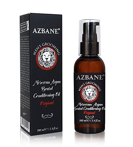 Azbane Moroccan Argan Beard Conditioning Oil - Original 100 Ml E / 3.4 Fl.Oz (6111040012121)
