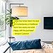Brightech Montage Modern Floor lamp, LED Floor Lamp for Living Rooms & Offices - Tall Standing Lamp for Bedroom Reading - Corner Pole Lamp for Contemporary Home Decor - Black