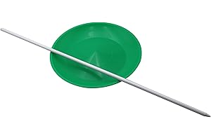 PEHHAH Juggling Spinning Plates with Sticks for Game Toys and Circus Skills Multi-Colors 1 Pack