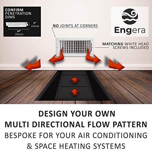 Engera Adjustable Double Deflection HVAC Air RegisterSupply Air