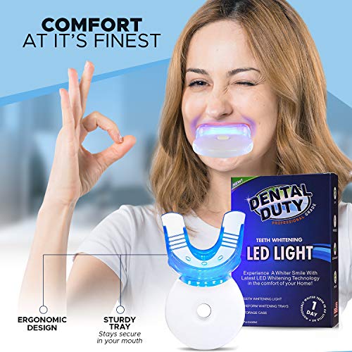 Teeth Whitening Accelerator Light| Teeth Whitening Light with 5 Effective Light Bulbs| Teeth Whitening Kit to Remove Pesky Stains| Teeth Whitener Made in USA| Get White Teeth Faster Than Other Product