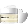 Glutathione Face Cream with Gua Sha - Face Moisturizer for Women - Face Cream for Women Anti Aging - Glutathione Skin W-hi-tening Cream, Antioxidant Moisturizing Nourishing Firming