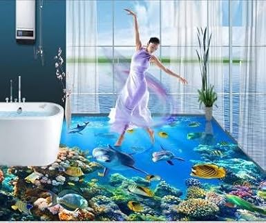 Buy Unicron Constrotech 3d Stickers Bathroom Flooring Beach Stone