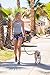 Hands Free Dog Leash for Running, Walking, Hiking, Durable Dual-Handle Bungee Leash, Reflective Stitching, Adjustable Waist Belt Fits up to 42