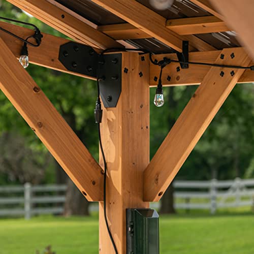 Backyard Discovery Norwood 16 ft. x 12 ft. Cedar Wood Gazebo,Thermal