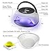 OHIYO Nail Dryer, UV Nail Lamp 75W Led Nail Curing Lamp, Nail Gel Dryer LED Curing Light UV Lamp for Gel Nails 4Timer Setting, Memory Function For Manicure Gel Nail, Fingernail & Toenail