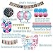 Gender Reveal Party Supplies (120 PCS) by Serene Selection, Baby Shower Decorations Kit, Confetti Pink Blue Balloons, Boy or Girl Banner, Cup Cake Toppers, Photo Booth Props, Tassels Set Pom Pom