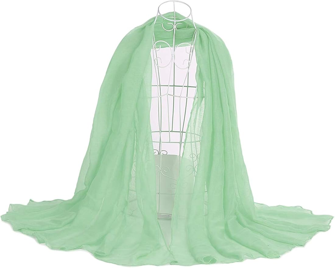uxcell Lightweight Shawl for Women Large Soft Classic Solid Color Scarf: Clothing
