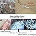 ZSTBT DM-300LW/3 300LED 9.84ft9.84ft/3m3m Window Curtain Lights for Party Wedding Home Patio Lawn Garden, White
