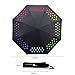iPlanner Color Changing Umbrella, Portable 3-Fold Rain Drop Colorful Travel Compact Umbrella, Printed UV Coating Change Color Umbrella When Wet