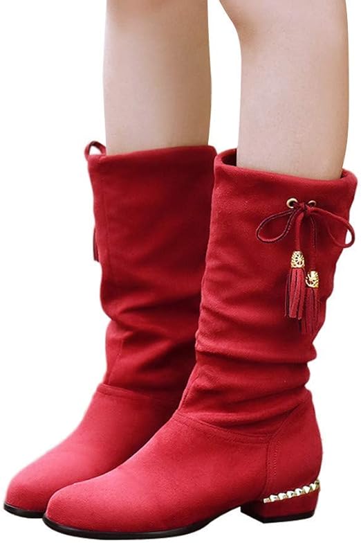 red long boots uk