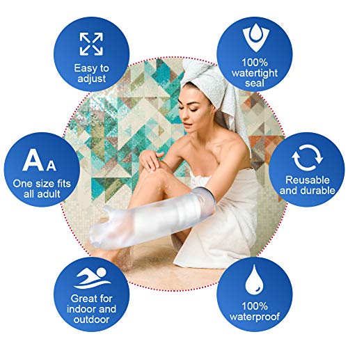 Adult Waterproof Arm Cast Cover for Shower and Bath, Waterproof Bandage