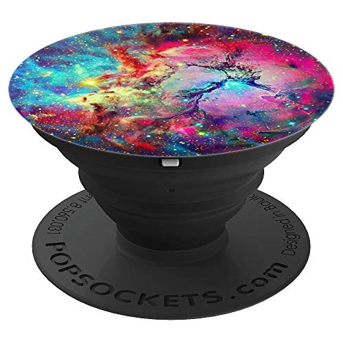 Colorful Space Watercolor Cosmic Art And Astronomy Lovers - PopSockets Grip and Stand for Phones and Tablets