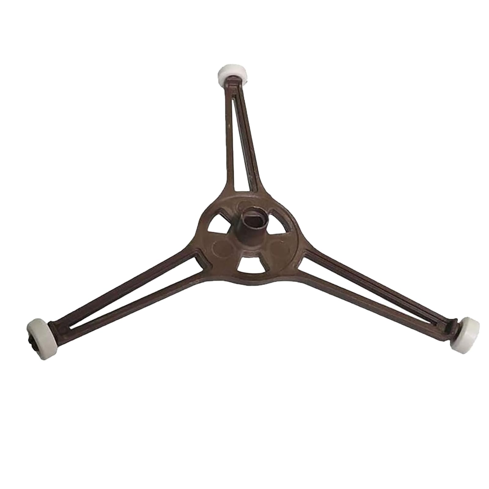 Photo 1 of Microwave Turnpiece Holder for 9.6 Inch Microwave Oven Glass Flat Turntable Plate, Rotating Ring Roller Glass Plate Tray Support Holder, Triple Arm Rotating Support with Wheels (Roller Dia 14mm)